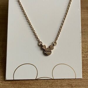 Disney Gold-Tone Mickey Mouse Pendant Necklace
